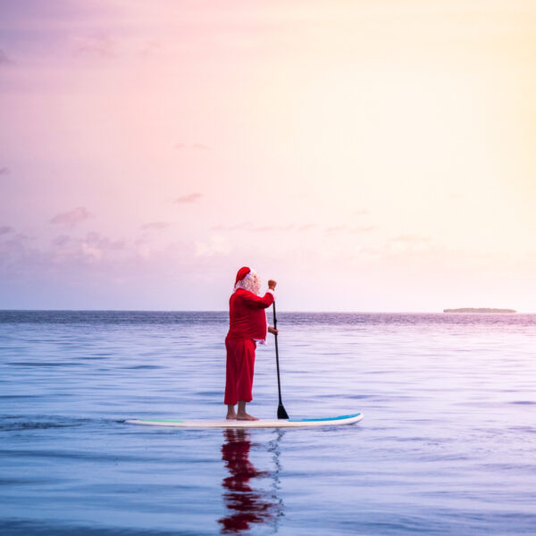 santa claus paddlesurf