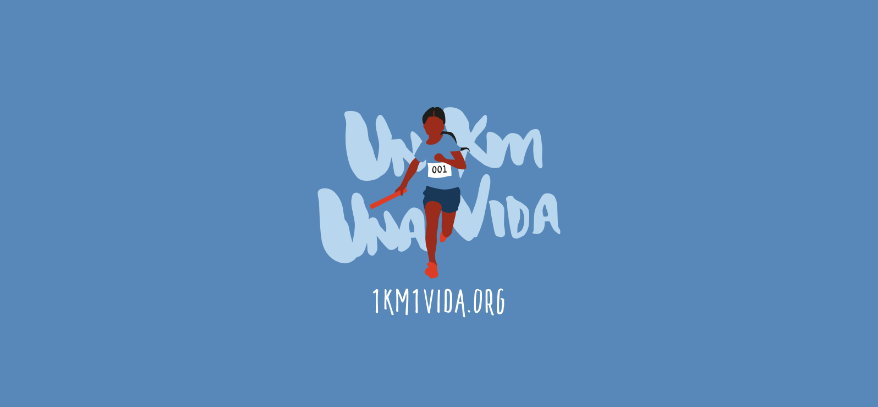 Logotipo e ilustración el proyecto 1km1vida 