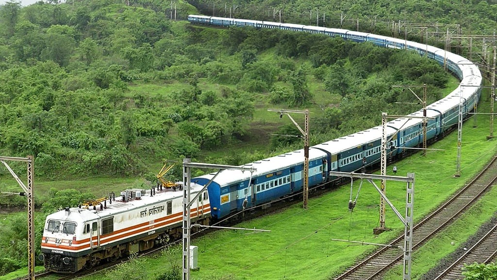 ruta en tren en india